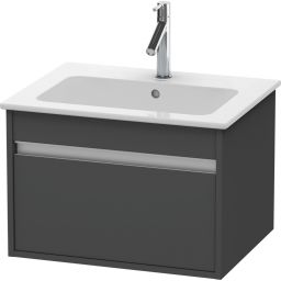 Duravit Ketho szafka 60 cm podumywalkowa wisząca grafit mat KT641804949
