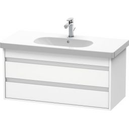 Duravit Ketho szafka 100x45,5 cm podumywalkowa wisząca biały mat KT664801818