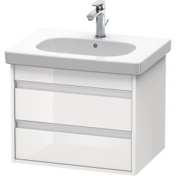 Duravit Ketho szafka 60 cm podumywalkowa wisząca biały połysk KT665002222