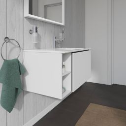Duravit L-Cube szafka 82 cm podumywalkowa wisząca biały mat LC619201818