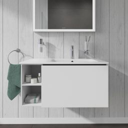 Duravit L-Cube szafka 82 cm podumywalkowa wisząca biały mat LC619201818
