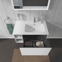 Duravit L-Cube szafka 82 cm podumywalkowa wisząca biały mat LC619201818