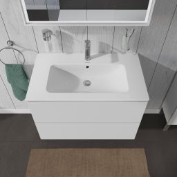 Duravit L-Cube szafka 82 cm podumywalkowa wisząca biały mat LC624101818