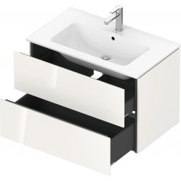 Duravit L-Cube szafka 82 cm podumywalkowa wisząca biały połysk LC624102222
