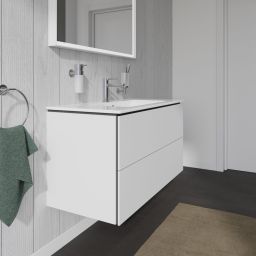 Duravit L-Cube szafka 102 cm podumywalkowa wisząca biały mat LC624201818