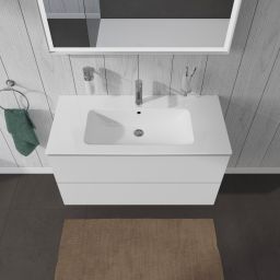 Duravit L-Cube szafka 102 cm podumywalkowa wisząca biały mat LC624201818