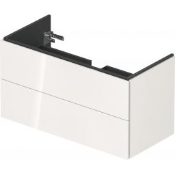 Duravit L-Cube szafka 102 cm podumywalkowa wisząca biały połysk LC624202222