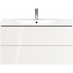 Duravit L-Cube szafka 102 cm podumywalkowa wisząca biały połysk LC624202222