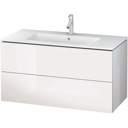Duravit L-Cube szafka 102 cm podumywalkowa wisząca biały połysk LC624202222
