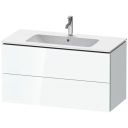 Duravit L-Cube szafka 102 cm podumywalkowa wisząca biały wysoki połysk LC624208585