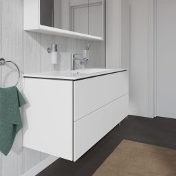 Duravit L-Cube szafka 122 cm podumywalkowa wisząca biały mat LC624301818