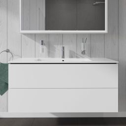 Duravit L-Cube szafka 122 cm podumywalkowa wisząca biały mat LC624301818