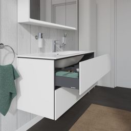 Duravit L-Cube szafka 122 cm podumywalkowa wisząca biały mat LC624301818