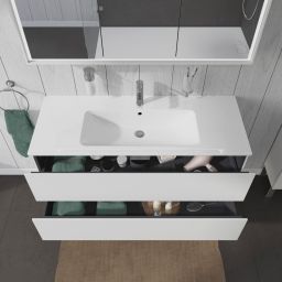 Duravit L-Cube szafka 122 cm podumywalkowa wisząca biały mat LC624301818