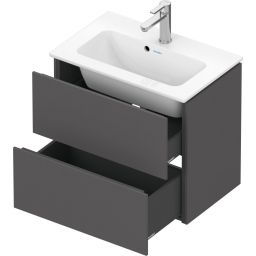 Duravit L-Cube Compact szafka 62 cm podumywalkowa wisząca grafit mat LC625604949