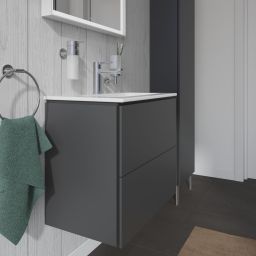Duravit L-Cube Compact szafka 62 cm podumywalkowa wisząca grafit mat LC625604949