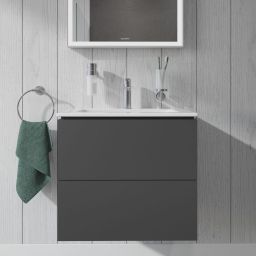 Duravit L-Cube Compact szafka 62 cm podumywalkowa wisząca grafit mat LC625604949