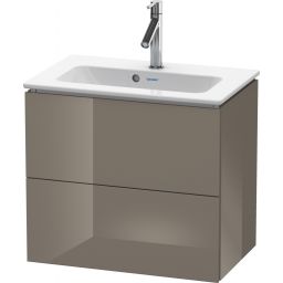 Duravit L-Cube Compact szafka 62 cm podumywalkowa wisząca szara flanela wysoki połysk LC625608989