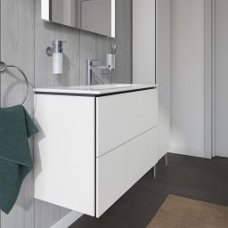 Duravit L-Cube szafka 80 cm podumywalkowa wisząca biały mat LC625701818