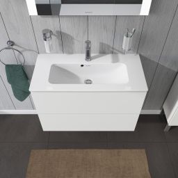 Duravit L-Cube szafka 80 cm podumywalkowa wisząca biały mat LC625701818
