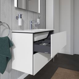 Duravit L-Cube szafka 80 cm podumywalkowa wisząca biały mat LC625701818