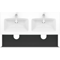 Duravit L-Cube szafka 129 cm podumywalkowa wisząca biały mat LC625801818