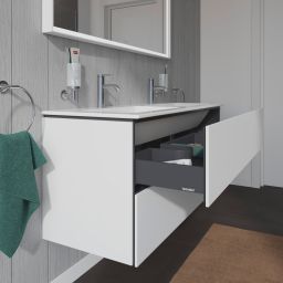 Duravit L-Cube szafka 129 cm podumywalkowa wisząca biały mat LC625801818
