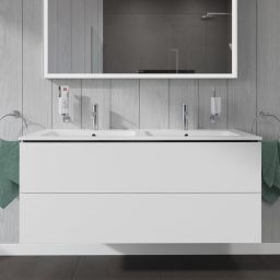 Duravit L-Cube szafka 129 cm podumywalkowa wisząca biały mat LC625801818