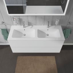 Duravit L-Cube szafka 129 cm podumywalkowa wisząca biały mat LC625801818