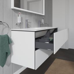 Duravit L-Cube szafka 129 cm podumywalkowa wisząca biały mat LC625901818