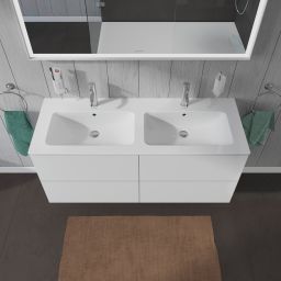 Duravit L-Cube szafka 129 cm podumywalkowa wisząca biały mat LC625901818