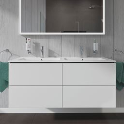 Duravit L-Cube szafka 129 cm podumywalkowa wisząca biały mat LC625901818