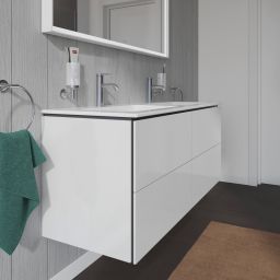 Duravit L-Cube szafka 129 cm podumywalkowa wisząca biały wysoki połysk LC625902222