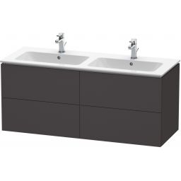 Duravit L-Cube szafka 129 cm podumywalkowa wisząca graphit super matt LC625908080