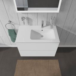 Duravit L-Cube szafka 82 cm podumywalkowa wisząca biały mat LC629201818