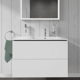 Duravit L-Cube szafka 82 cm podumywalkowa wisząca biały mat LC629201818
