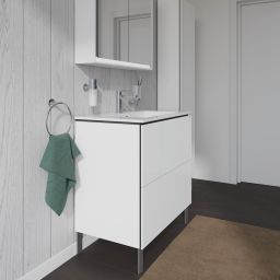 Duravit L-Cube szafka 82 cm podumywalkowa stojąca biały połysk LC662602222