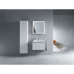 Duravit L-Cube lustro 65x70 cm z oświetleniem LED biały mat LC738000000