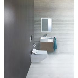 Duravit L-Cube lustro 65x70 cm z oświetleniem LED biały mat LC738000000