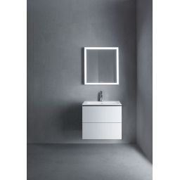 Duravit L-Cube lustro 65x70 cm z oświetleniem LED biały mat LC738000000