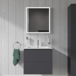 Duravit L-Cube lustro 65x70 cm z oświetleniem LED biały mat LC738000000