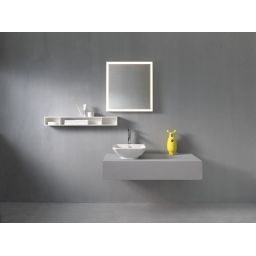 Duravit L-Cube lustro 65x70 cm z oświetleniem LED biały mat LC738000000