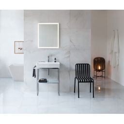 Duravit L-Cube lustro 65x70 cm z oświetleniem LED biały mat LC738000000