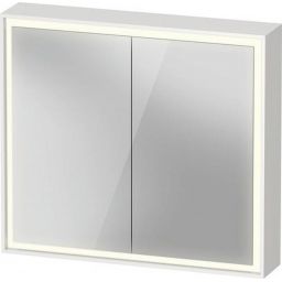 Duravit L-Cube szafka 80x15x70 cm z lustrem biała LC7551018180010