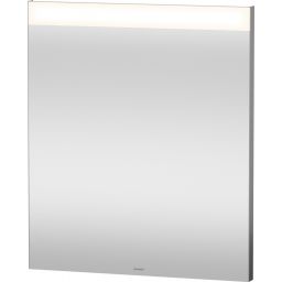 Duravit D-Neo lustro 60x70 cm prostokątne z oświetleniem srebrny LM7835000000000