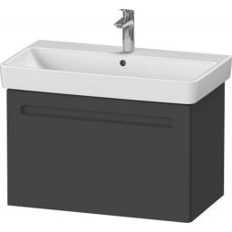 Zestaw Duravit No.1 umywalka z szafką 74 cm grafit mat/biały (N14383049490000, 23758000002)