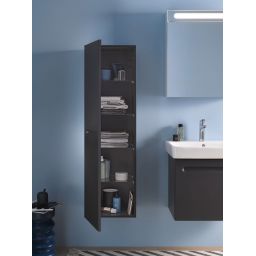 Duravit No.1 szafka 40 cm półwysoka wisząca lewa grafit mat N11308L49490000
