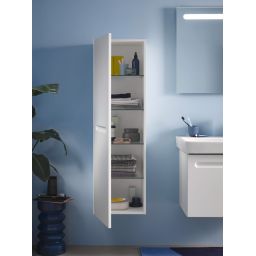 Duravit No.1 szafka 40 cm półwysoka wisząca prawa biały mat N11308R18180000