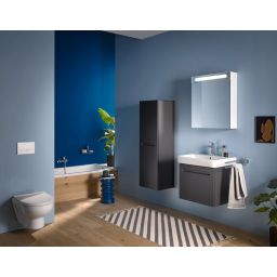 Duravit No.1 szafka 40 cm półwysoka wisząca prawa grafit mat N11308R49490000