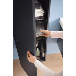 Duravit No.1 szafka 40 cm półwysoka wisząca prawa grafit mat N11308R49490000